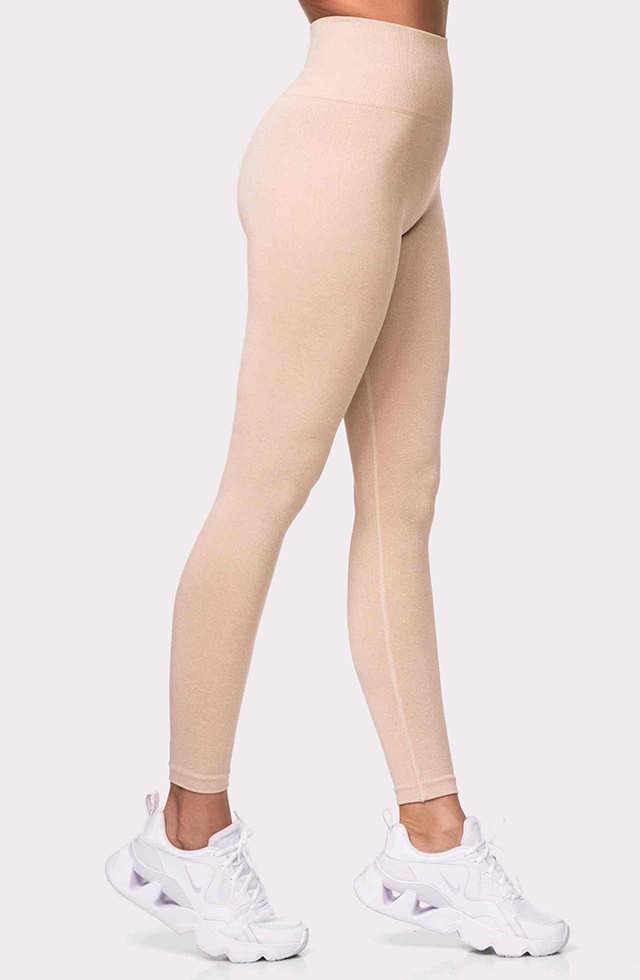 لگ SEAMLESS SUPERSTACY رنگ کرمی سایز M